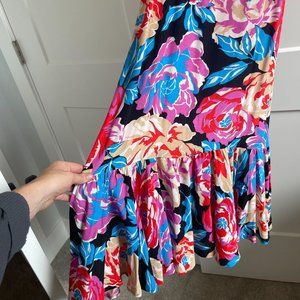 Anthropologie Floral Flute Dress Size 2 - NWOT